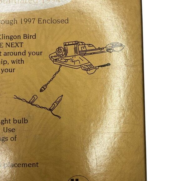 Klingon Bird of Prey Star Trek Hallmark Ornament 1994 - Picture 2 of 3